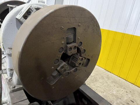 6" Landis #6P, Receding Die Head Pipe Threader, 10.8-36.7 RPM, 22" Carriage, 28" Front Chuck, 32" Rear Chuck - Image 7