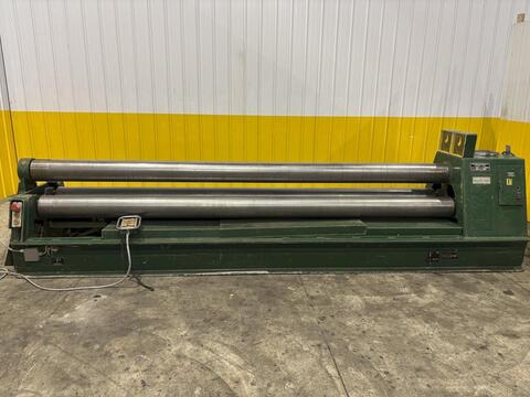 12' x 1/4" Roundo #PS-205, Double Pinch Hydraulic Plate Roll, 3 Roll, Drop End, 1983 - Image 1