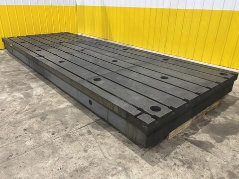 217" x 79" x 12" G & L, bay cast t-slotted cast la, (8) T-Slots, 10.25" T-Slot Centers, 4" diameter Leveling - Image 7