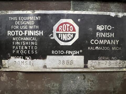 20 cu.ft. Roto-Finish #Spiratron-ST-20-MSAX, Rotary Bowl Vibratory Parts Deburring Finisher, 72" diameter - Image 2