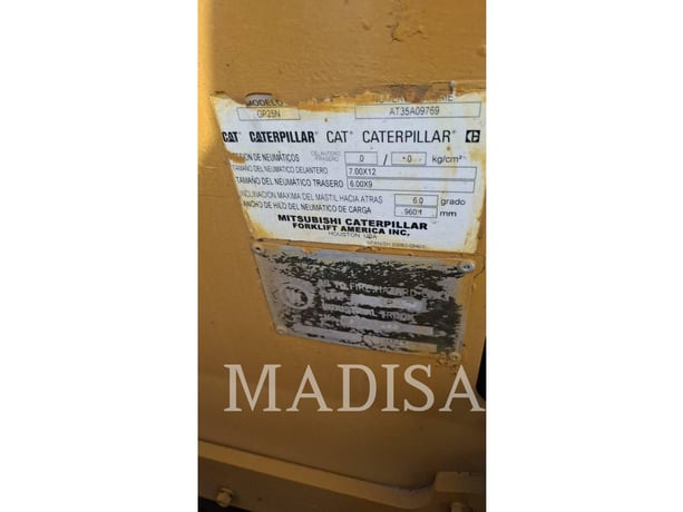 Caterpillar Lift Trucks GP25N5-LE, Forklift, 1627 hours, S/N: AT35A09769, 2021 - Image 6