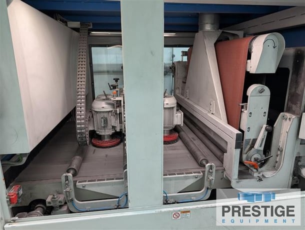 53" Loewer #BMK4TD, belt sander, automatic material feed, 20 HP, 1400 RPM, 2019 - Image 4