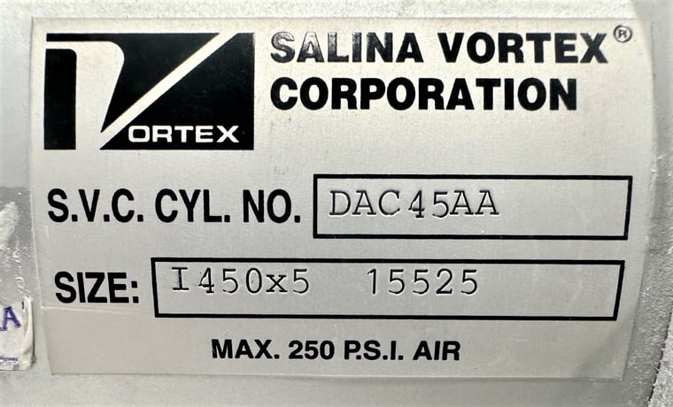 4" Salina Vortex #D4-2SSY-SL, dual knife gate diverter valve, Stainless - Image 4
