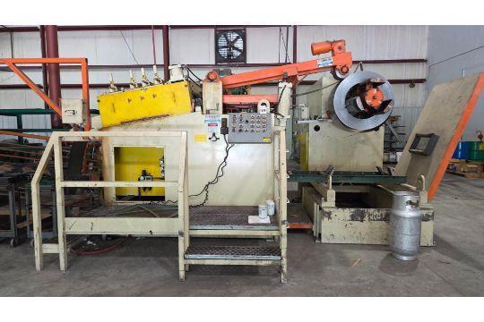 15000 lb. Dallas, coil reel & powered straightener, 42" width, .135"thickness, 7 straightening rolls - Image 6