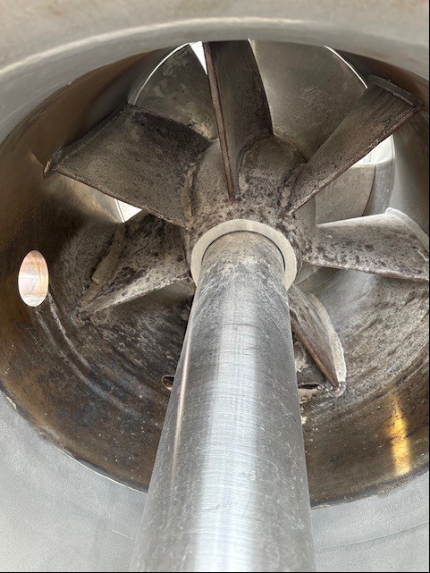 30" Morris #DEAF, Axial Flow Pump, 304 Stainless Steel, 4" flange, 4k-25 GPM, 30' head, 13.6 psi - Image 3