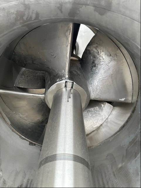 30" Morris #DEAF, Axial Flow Pump, 304 Stainless Steel, 4" flange, 4k-25 GPM, 30' head, 13.6 psi - Image 4