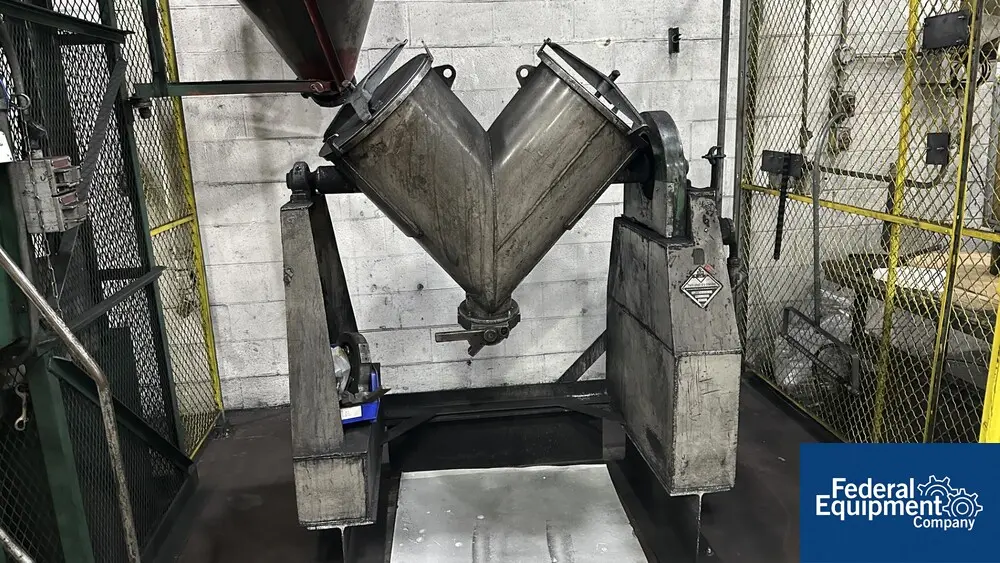 3 cu.ft. Patterson, Twin Shell Blender, Stainless Steel, on stand - Image 1