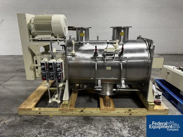 Littleford #FKM-600D, Plow Mixer, 130L, choppers stand, 2006 - Image 2