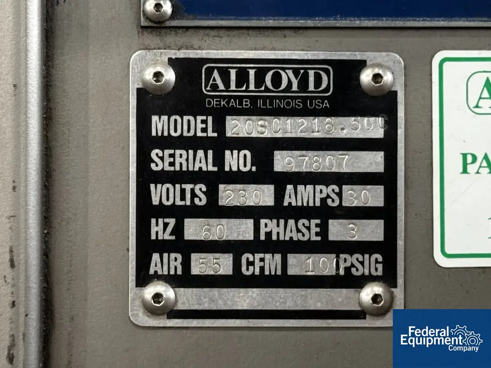 Alloyd #20S1216OC, Carousel Blister Sealer, 20 indexes / min, 12 station, 3 KW, 230 V., 1997 - Image 2