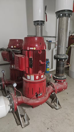 800 GPM @ 100' TDH, Bell & Gossett #E80SC-SSF, split coup0led vertical in-line centrifugal pump, 40 HP, 2018 - Image 4