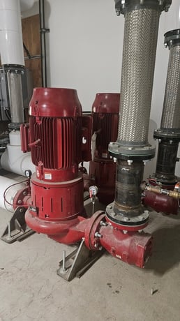 800 GPM @ 100' TDH, Bell & Gossett #E80SC-SSF, split coup0led vertical in-line centrifugal pump, 40 HP, 2018 - Image 5