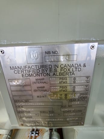 60" Sour Horizontal Jet Pump Separato,r 3-phase, 675 psi, 2012 - Image 6