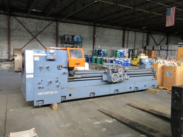 28" x 118" Gurutzpe #TimeMaster-Super, Hollow spindle lathe, 45" swing in gap, 19' overall, 10" bore, MT#6 - Image 3