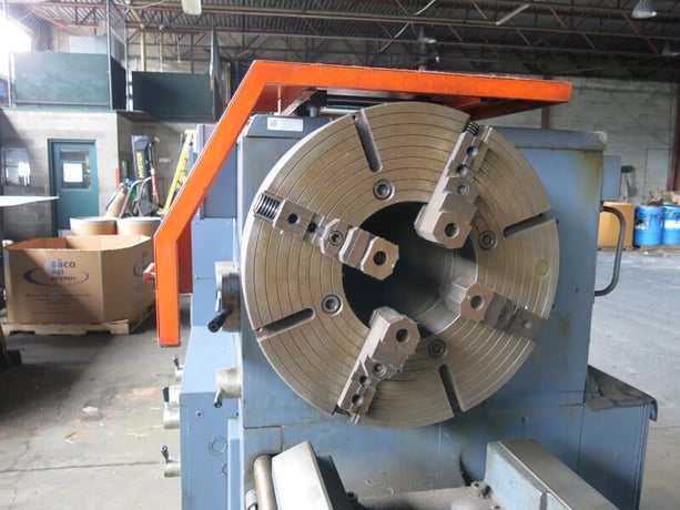 28" x 118" Gurutzpe #TimeMaster-Super, Hollow spindle lathe, 45" swing in gap, 19' overall, 10" bore, MT#6 - Image 6