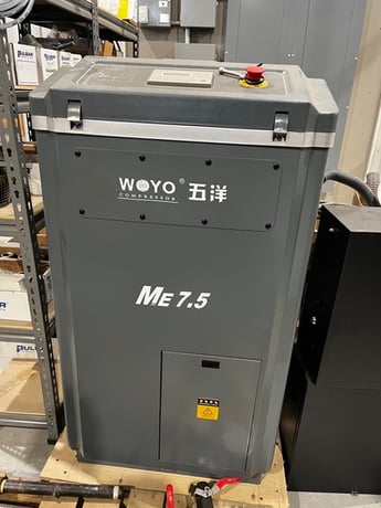 28 scfm, 145 psig, Woyo #ME-7.5, screw air compressor, 10 HP @ 3525 RPM, 2024 - Image 1