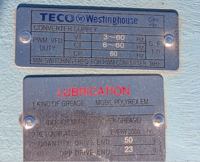 60 HP 3550 RPM Teco Westinghouse #AEHH8N, electric driver, 2025 - Image 4