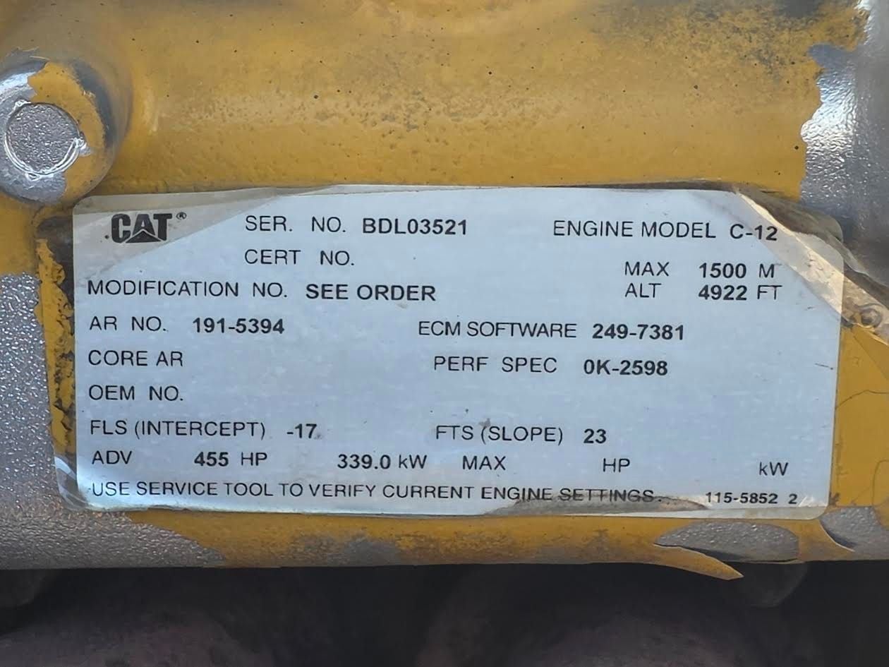455 HP Caterpillar #C12, industrial diesel engine, 2004 - Image 4