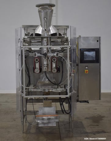 CMD #Icon-380, VFFS, w/ Bagger, 120 CPM, 2.4-15.7" width x 2.4-19.6" L bag max, AB Logix PLC, 2003 - Image 1