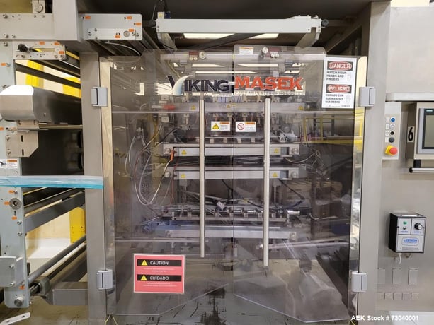 Viking Masek #SA600, 4-Side Seal Sachet Packaging Machine, 100mm width package, 480 V., 2018 - Image 1