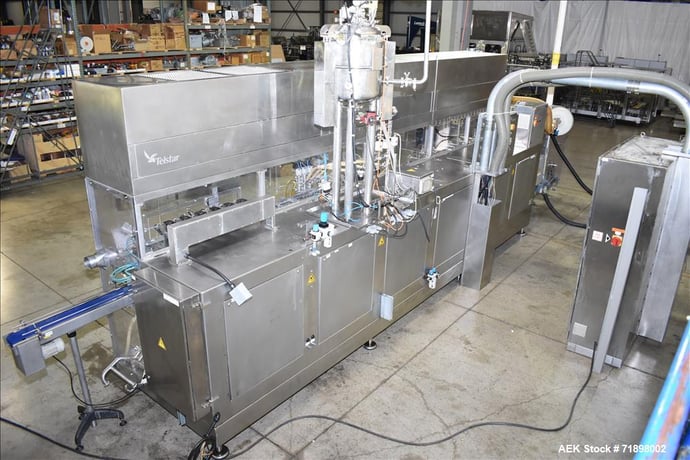 Bossar #BL3000-STU3, HFFS, Liquid Stand-Up Pouch Filler, 150 PPM, AB PLC, Stainless Steel, 3 nozzle, 480 V. - Image 8