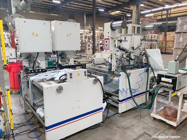 Mamata #VEGA-1200-A, Dual Draw Roll Bag Maker, twin lane, 250/150 CPM side/bottom, 480 VAC, 2014 - Image 5