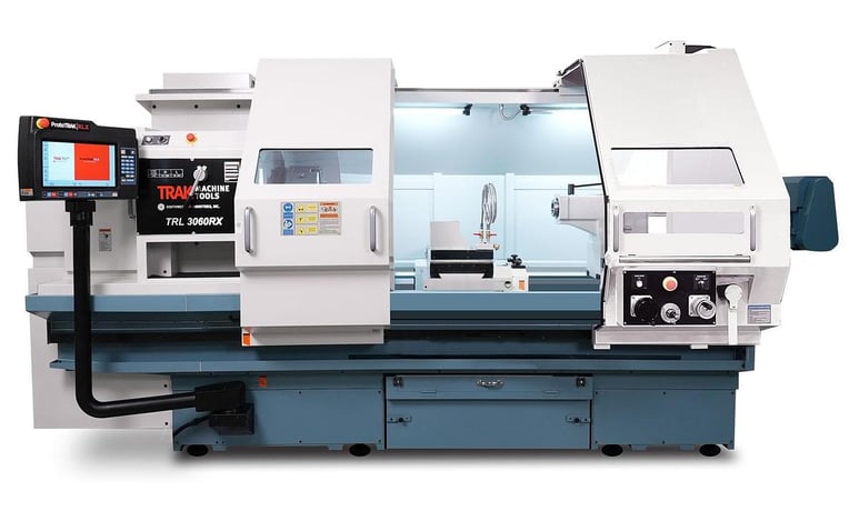 Trak #TRL-3060RX, CNC lathe, 33" swing, 43.5" gap, Buck chuck, 6.3" spdl hole, 60" centers, 40-1300 RPM - Image 1