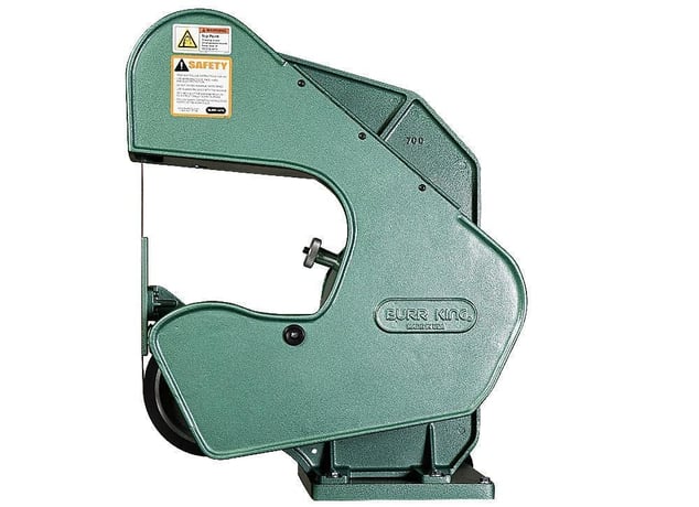 2" x 60" Burr King #760, 3-Wheel Belt Grinder, 8000 SFPM, 8-7/8" throat, 120 V., 1.5 HP, NEW - Image 2