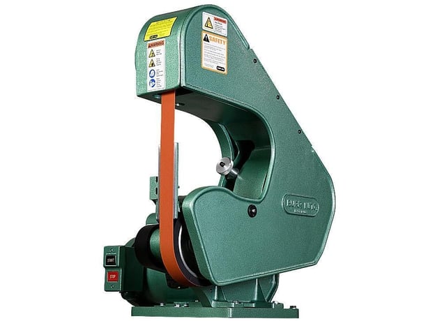 2" x 60" Burr King #760, 3-Wheel Belt Grinder, 8000 SFPM, 8-7/8" throat, 120 V., 1.5 HP, NEW - Image 3