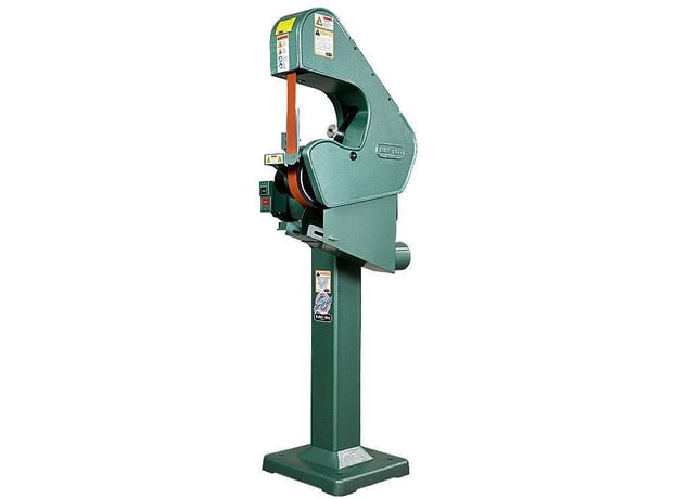 2" x 60" Burr King #760, 3-Wheel Belt Grinder, 8000 SFPM, 8-7/8" throat, 120 V., 1.5 HP, NEW - Image 6