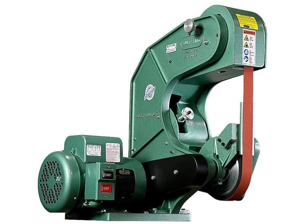 2" x 60" Burr King #760, 3-Wheel Belt Grinder, 8000 SFPM, 8-7/8" throat, 120 V., 1.5 HP, NEW - Image 8