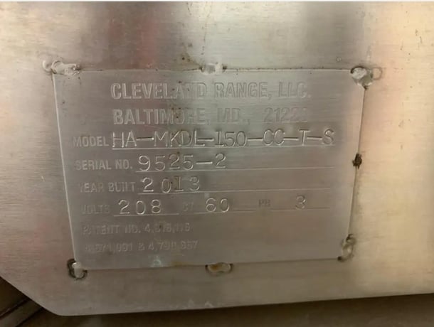 150 gallon Cleveland Range #HAMKDL-150-CC-T-S, food kettle, 208 V., 3ph - Image 10