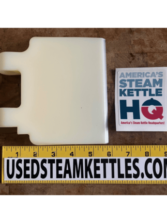 Walker #ALX-9000, Steam Kettle & Tank Scraper, 6" width x 5-7/8" L, 5/8" diameter Rod Hole., new, 2025 - Image 1