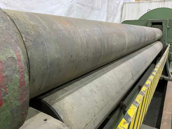 10' x 1/2" Bertsch #9, plate bending rolls, 13" roll diameter, air drop end, geared adjustment rear roll - Image 7