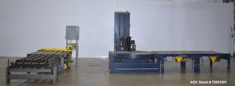 Lantech V Series #SVAMD, Auto Stretch Wrapper, 40 Loads/Hour, 30 FPM, AB SLC PLC, 12" roll diameter - Image 1