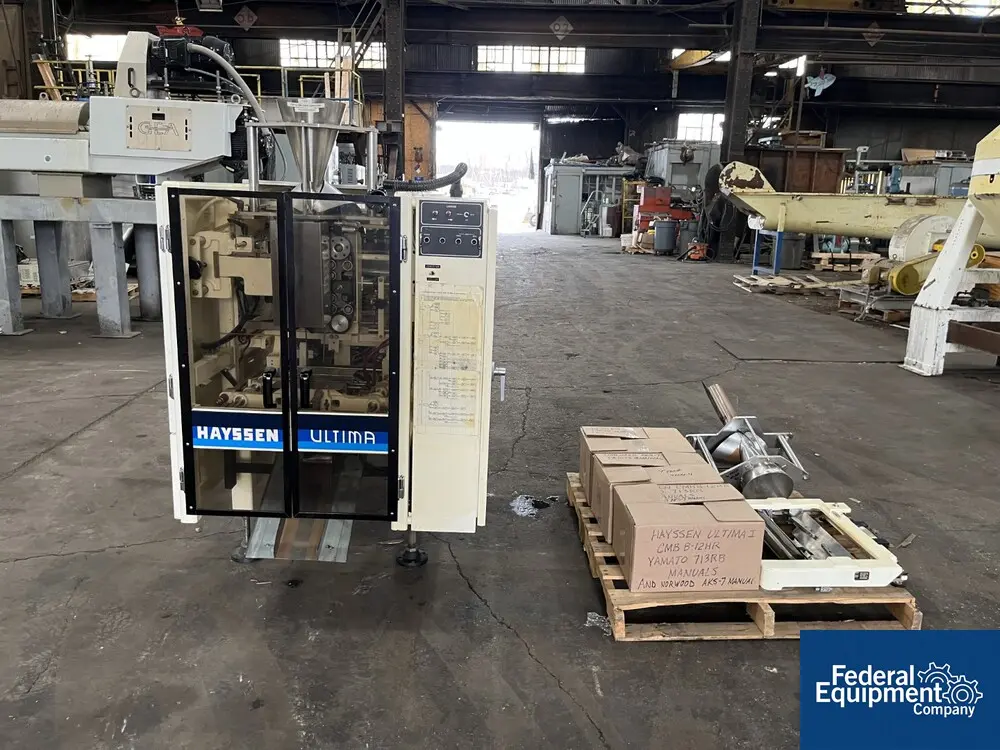 Hayssen #8-12HR-Ultima, Vertical Form, Fill & Seal Machine, 115 V., 2-tube, 1992 - Image 1