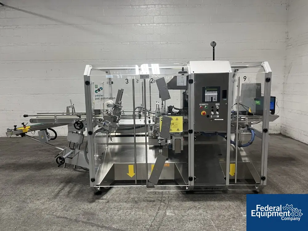 Pester #PEWO-FORM-UVP-2, Traypacker, 20 CPM, 320 width x 450 L x 320 H max case, Nordson hot glue, 480 V. - Image 1
