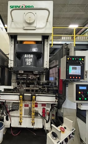 165 Ton, Aida #NC1-1500(HD), Servo Gap Frame, 2012 - Image 1