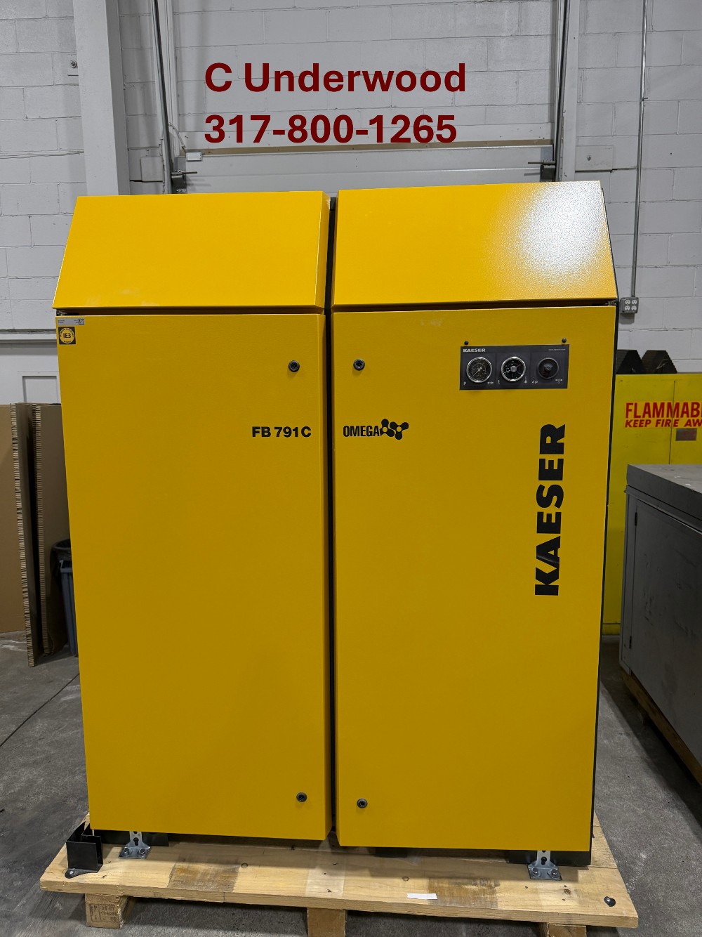 Kaeser Omega #FB790C, centrifugal blower with full enclosure Plus package, brand new - Image 1