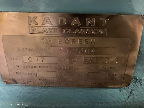 Fiberprep / Kadant #CH-7, horizontal pressure screen, 316 Stainless Steel, belt driven, no motor - Image 3