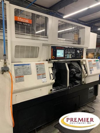 Mazak #Dual-Turn-20, twin spindle, twin turret CNC turning center, Mazatrol PC Fusion 640T Control, 12.6" - Image 1