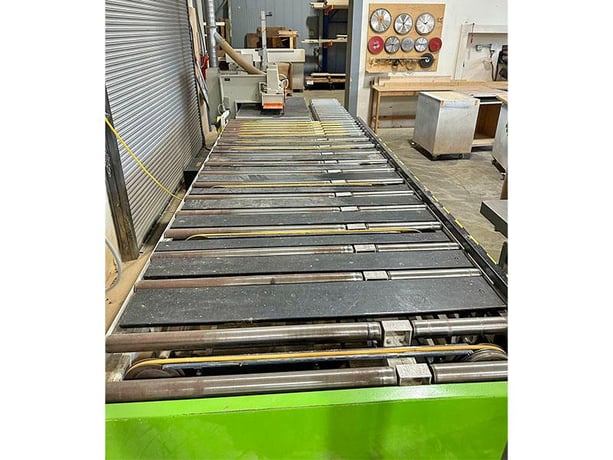 Diehl #ESL-20, straight line rip saw, 16" blade diameter, Thomas 60X144X5 return table, 2000 - Image 3