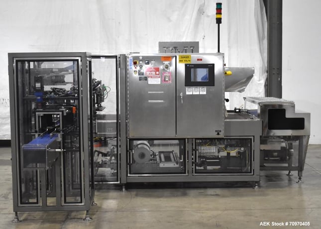 PMI #GR-35D, dual lane multi-pack shrink bu, 15-20 CPM, Integrated Shrink Tunnel, 20" film diameter, AB SLC - Image 1