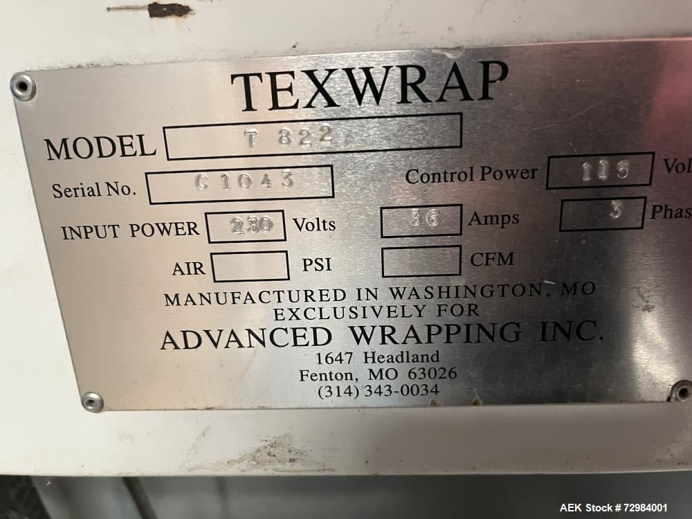 Shanklin #F5A, Auto Side Seal Shrink Wrapper, Texwrap Tunnel, 75 PPM, 90 LFPM, AB SLC PLC, 230 V. - Image 4