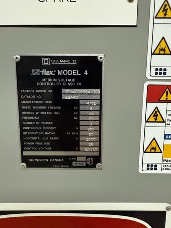 Square D, Iso-Flex #4, switchgear lineup with main tie breaker, 5 KV, 2002 - Image 7