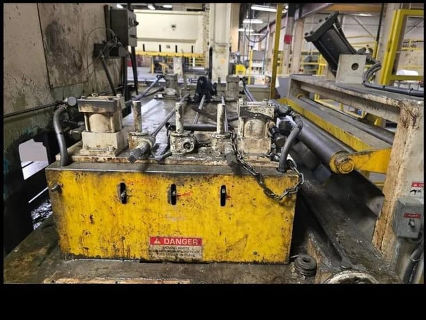 48" x .075" Coe Press Equipment #CPFS-300-48, servo feeder / straightener, air operated pilot release, peeler - Image 3