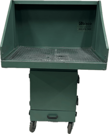 36" Long x 24" Deep Portable Downdraft Table, Bisco #SPC-1600, bench unit, reconditioned - Image 1