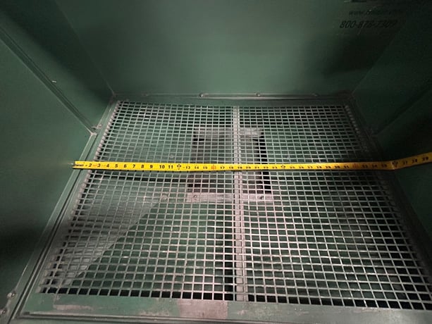 36" Long x 24" Deep Portable Downdraft Table, Bisco #SPC-1600, bench unit, reconditioned - Image 7