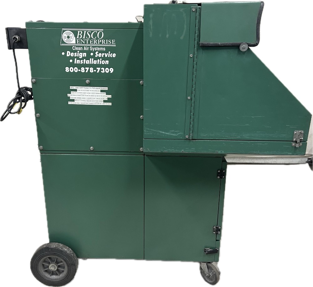 36" L x 20" Deep Portable Downdraft Table, Bisco #SPC-1000, bench unit, reconditioned - Image 2