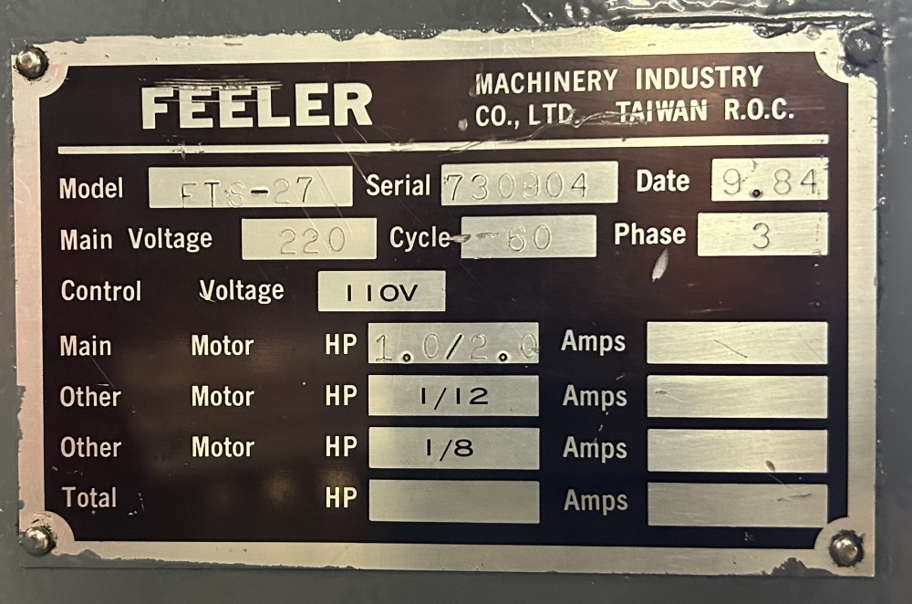9" x 36" Feeler #FTS-27, High Accuracy Lathe, reconditioned - Image 5