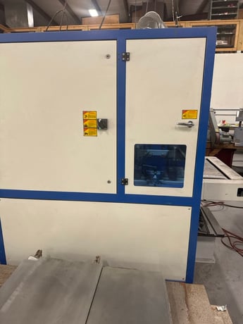 RMT #Jonsen-SGP800, deburring machine, 31.5" work width, 2.6-16.4 FPM, w/ edgebanding, 2011 - Image 3